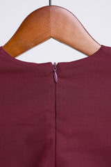 Patawali Baby Boys Baju Melayu Teluk Belanga - Burgundy Red