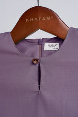 Patawali Baby Boys Baju Melayu Teluk Belanga - Dusty Lilac