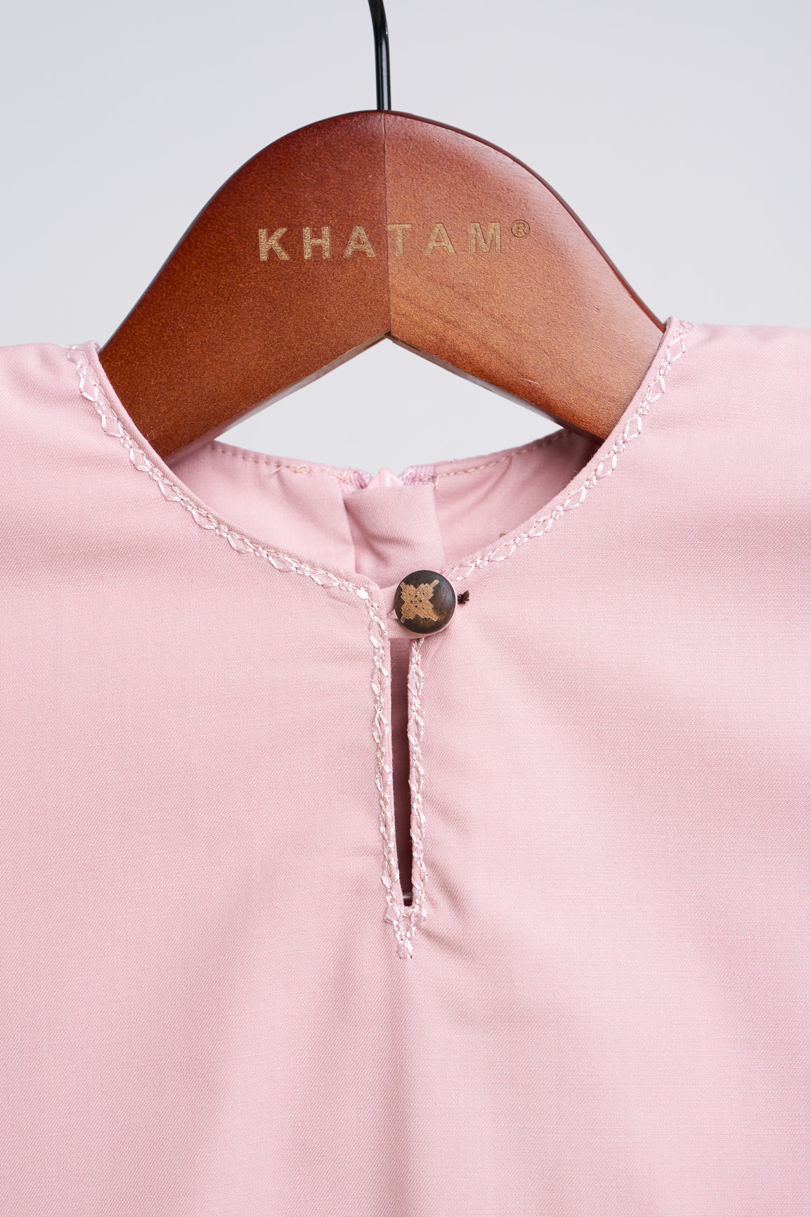 Patawali Baby Girls Baju Kurung - Soft Pink