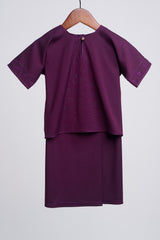 Patawali Baby Girls Baju Kurung - Purple Manggis