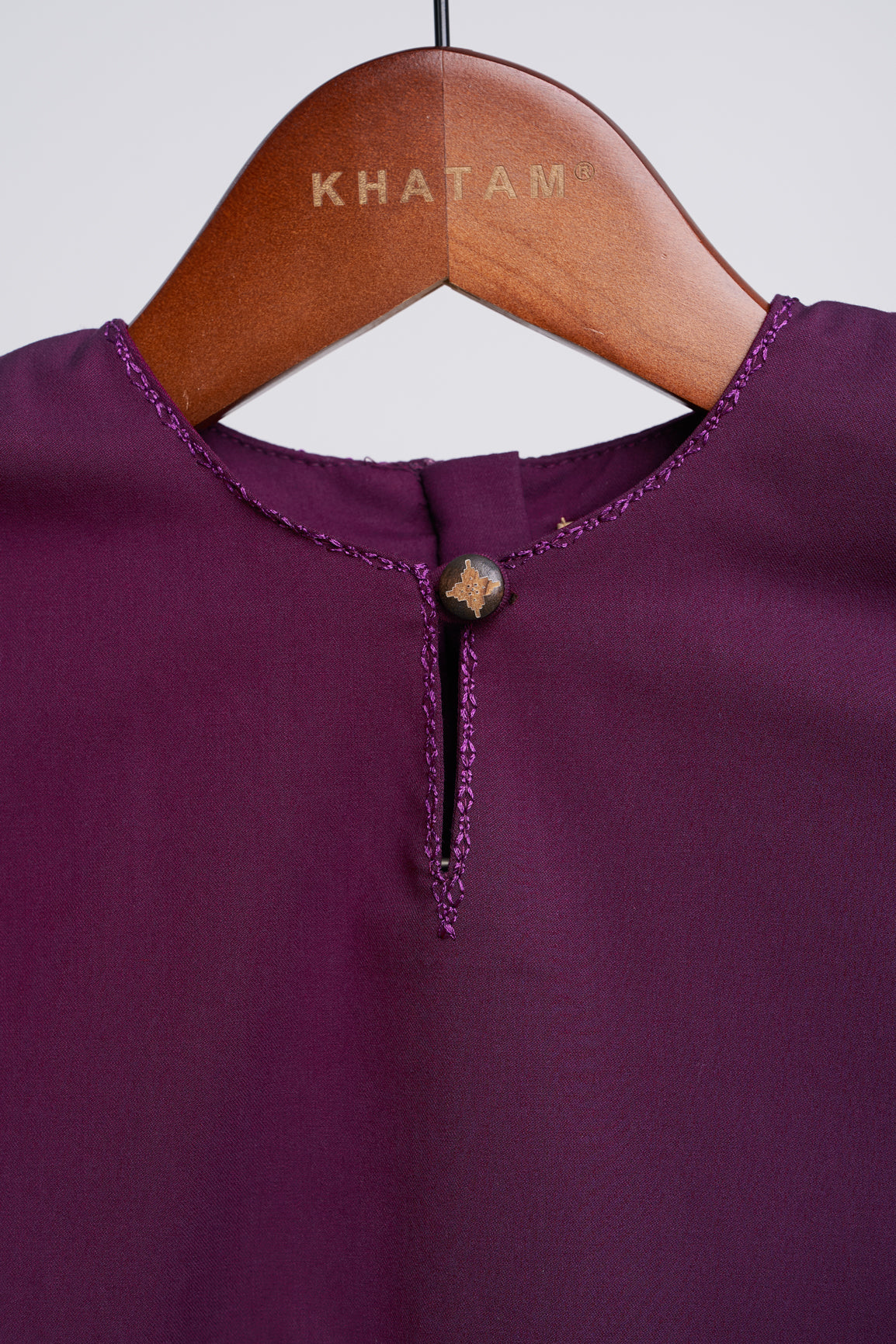 Patawali Baby Girls Baju Kurung - Dark Purple