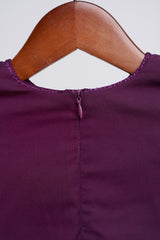 Patawali Baby Girls Baju Kurung - Dark Purple