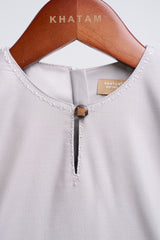 Patawali Baby Girls Baju Kurung - Ash Grey