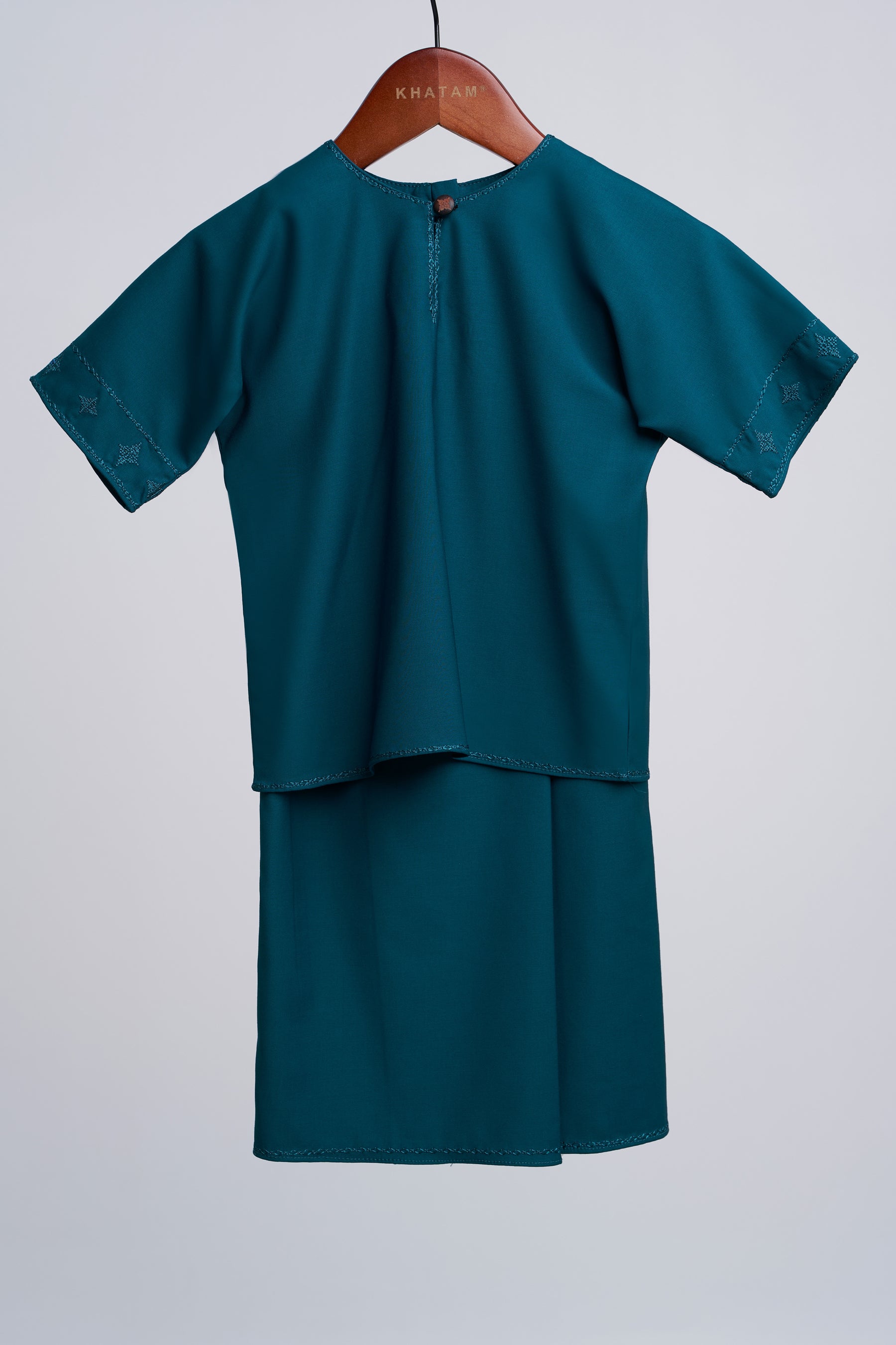 Patawali Baby Girls Baju Kurung - Deep Teal