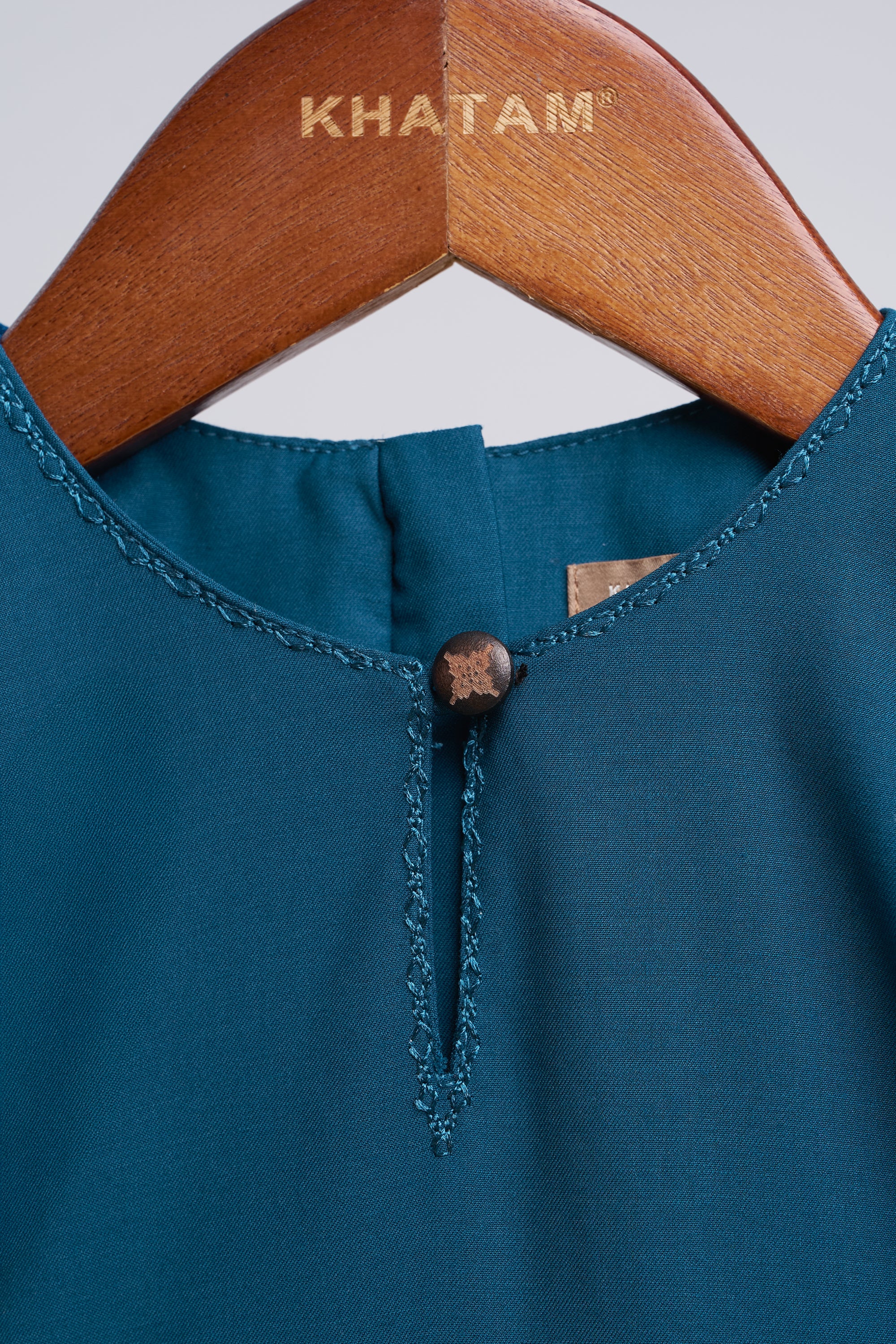 Patawali Baby Girls Baju Kurung - Deep Teal