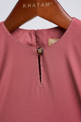 Patawali Baby Girls Baju Kurung - Dark Rose