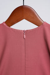 Patawali Baby Girls Baju Kurung - Dark Rose