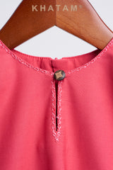 Patawali Baby Girls Baju Kurung - Rose Red