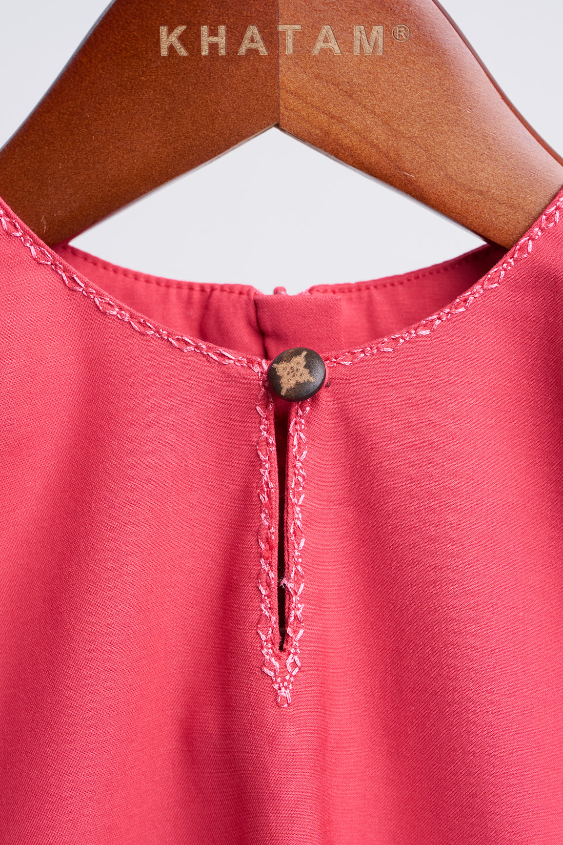 Patawali Baby Girls Baju Kurung - Rose Red