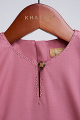 Patawali Baby Girls Baju Kurung - Pink Belacan