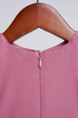 Patawali Baby Girls Baju Kurung - Pink Belacan