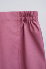 Patawali Baby Girls Baju Kurung - Pink Belacan