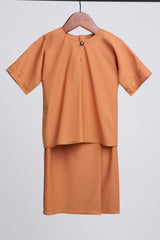Patawali Baby Girls Baju Kurung - Apricot