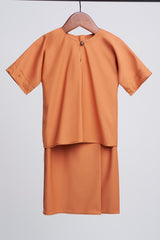 Patawali Baby Girls Baju Kurung - Apricot