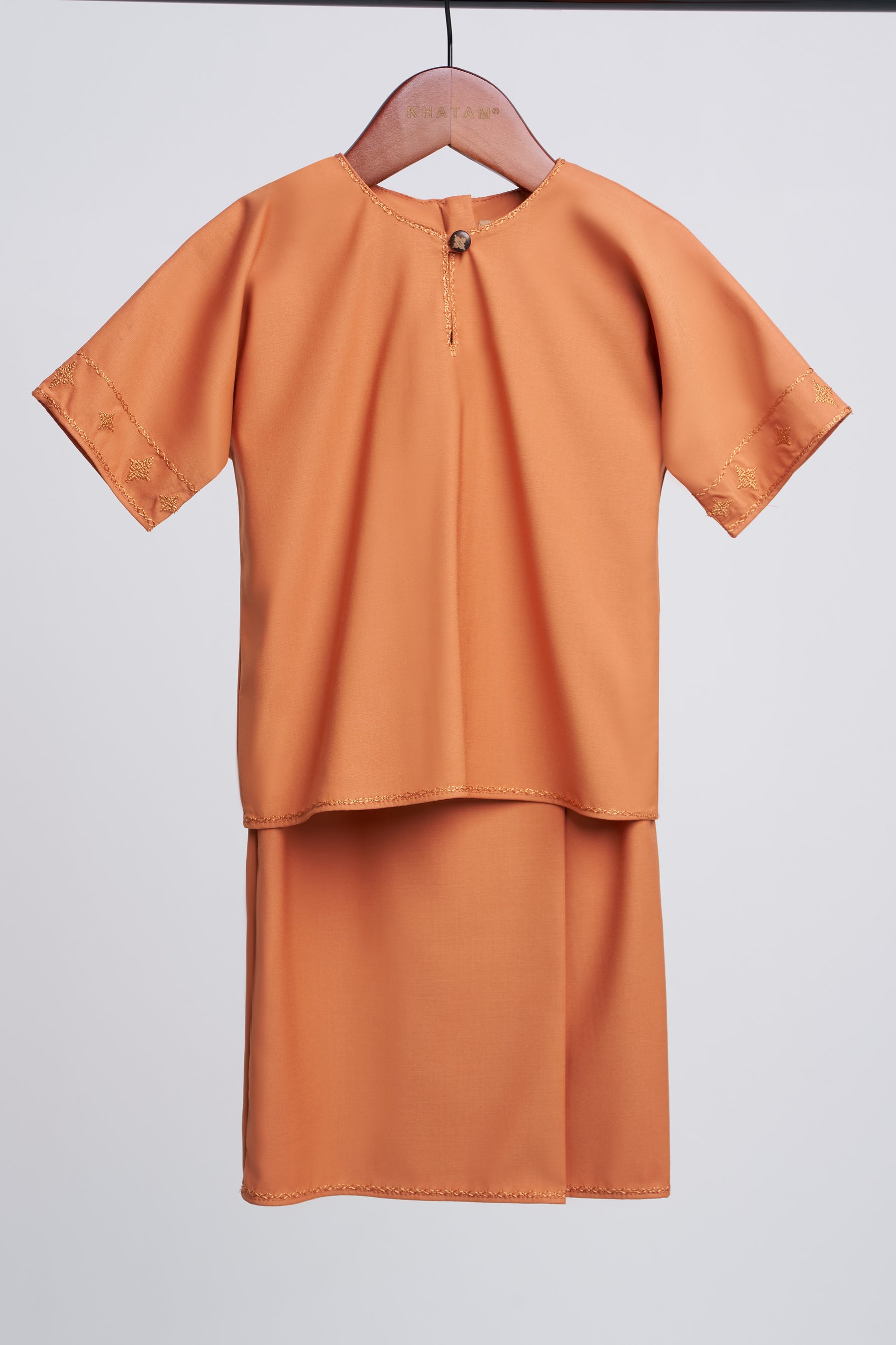 Patawali Baby Girls Baju Kurung - Apricot