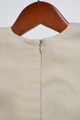 Patawali Baby Girls Baju Kurung - Light Khaki