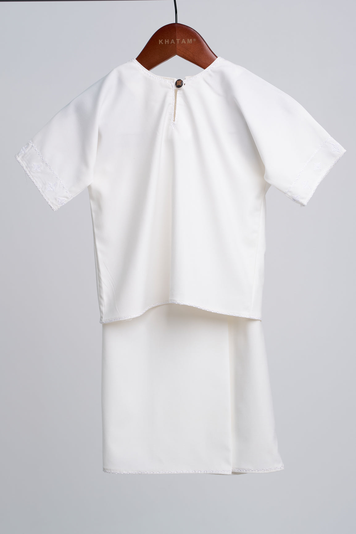 Patawali Baby Girls Baju Kurung - Antique White