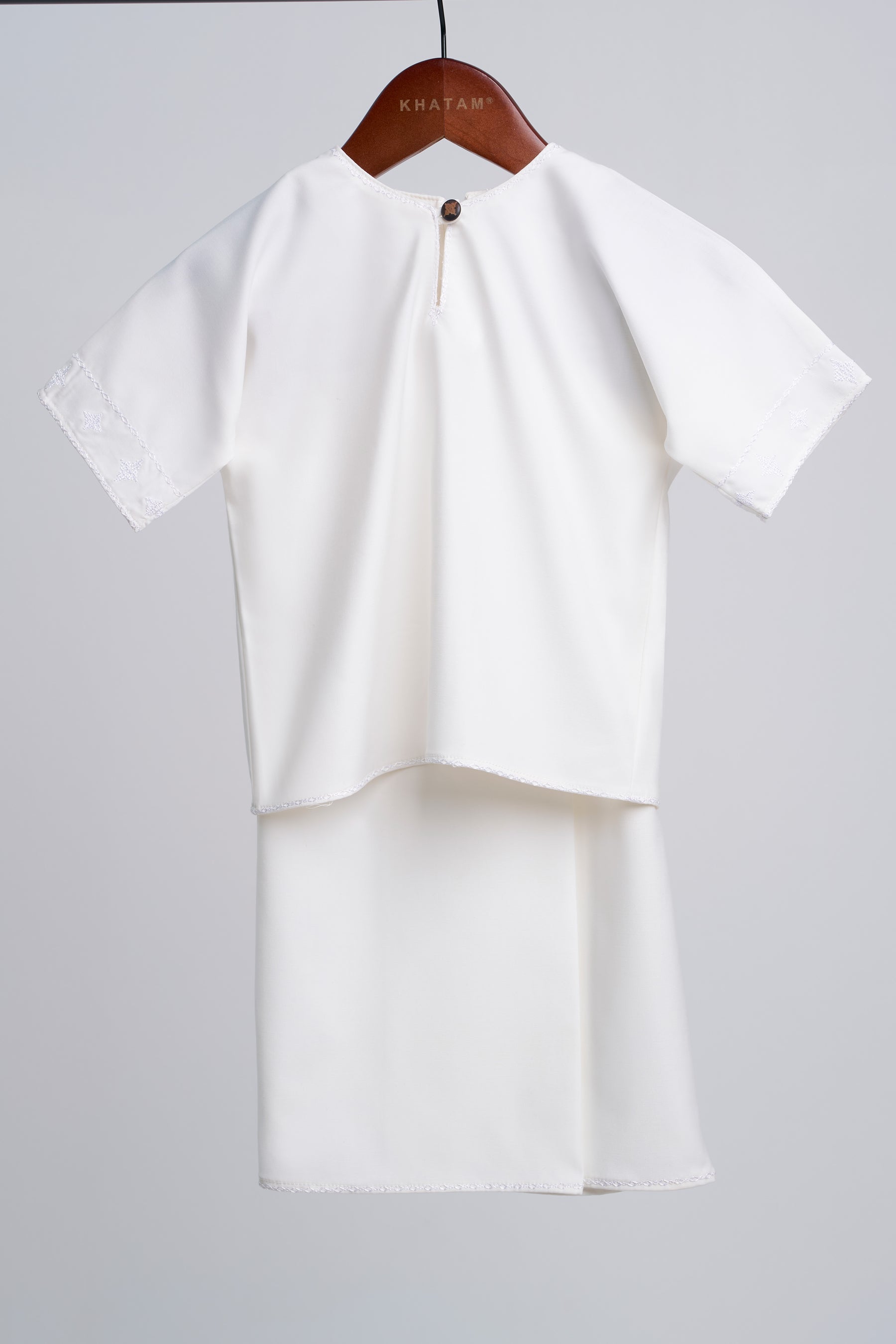 Patawali Baby Girls Baju Kurung - Antique White