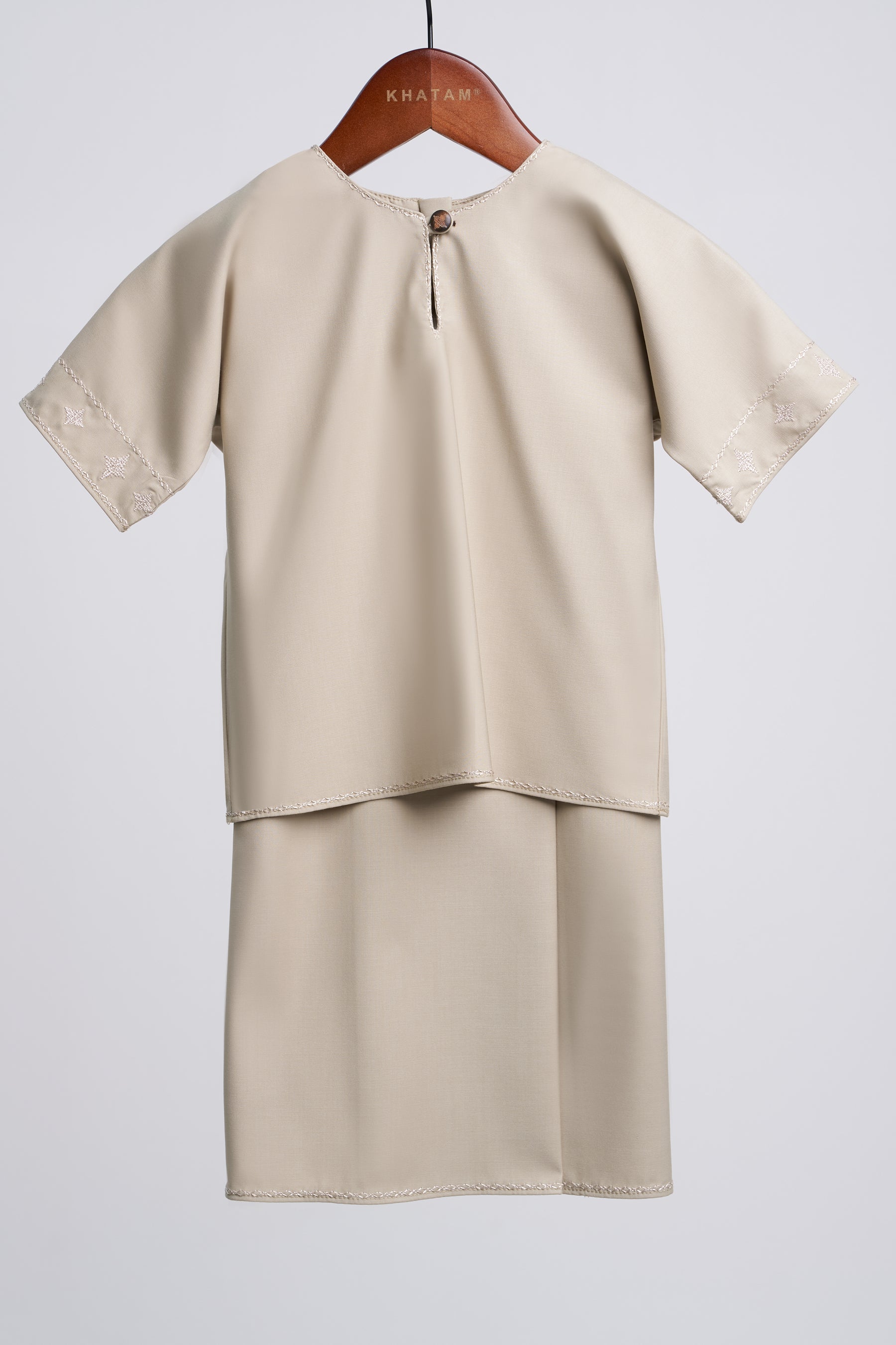 Patawali Baby Girls Baju Kurung - Light Olive