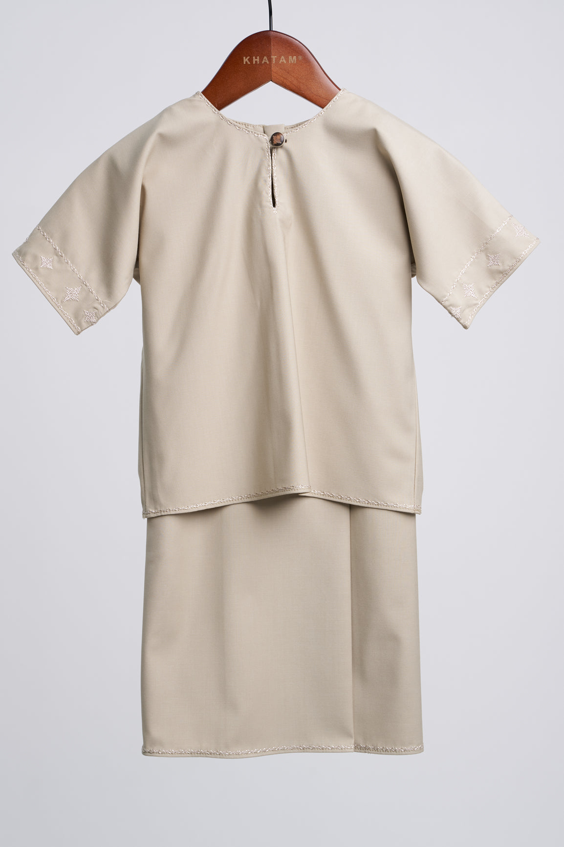 Patawali Baby Girls Baju Kurung - Light Olive