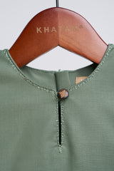 Patawali Baby Girls Baju Kurung - Pickle Green