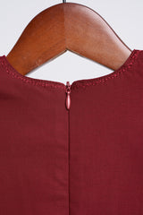 Patawali Baby Girls Baju Kurung - Mahogany Red