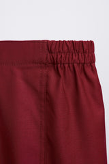 Patawali Baby Girls Baju Kurung - Mahogany Red