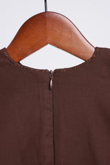 Patawali Baby Girls Baju Kurung - Dark Brown