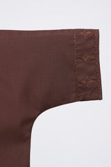 Patawali Baby Girls Baju Kurung - Dark Brown