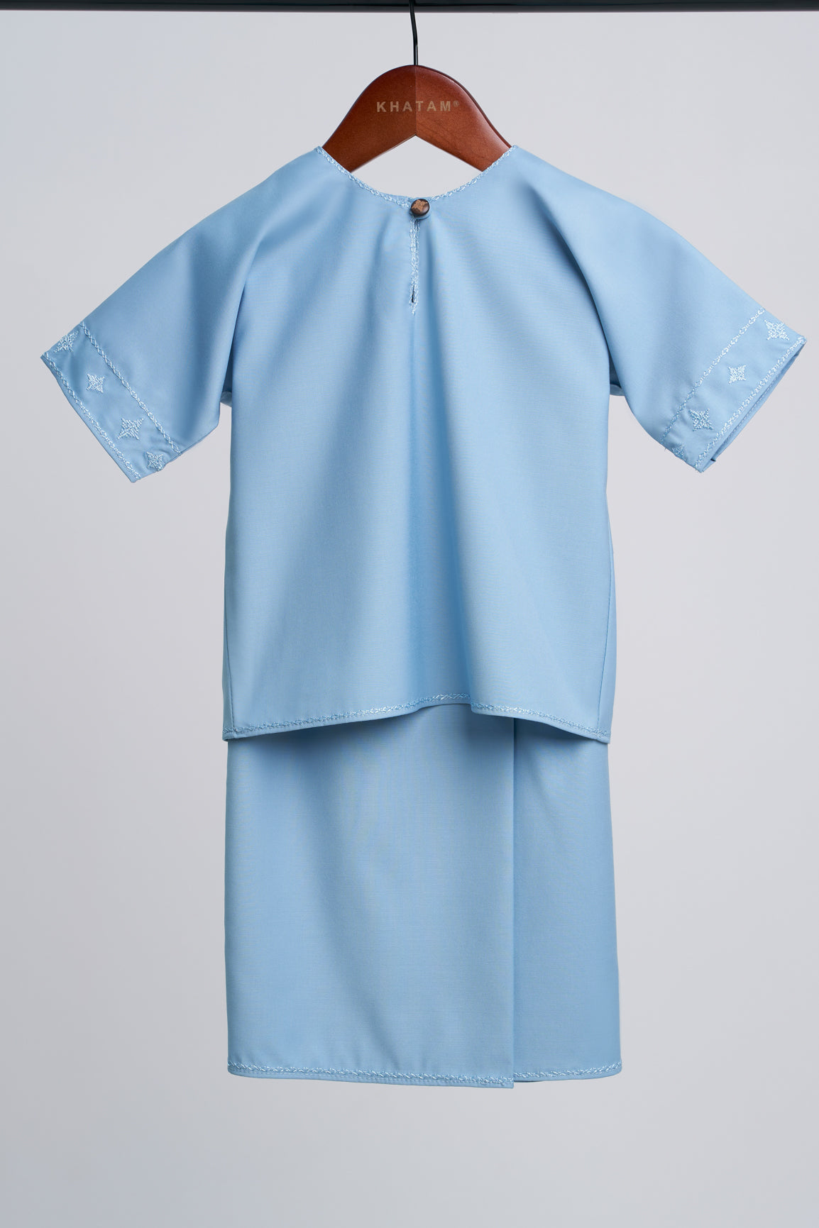 Patawali Baby Girls Baju Kurung - Light Blue