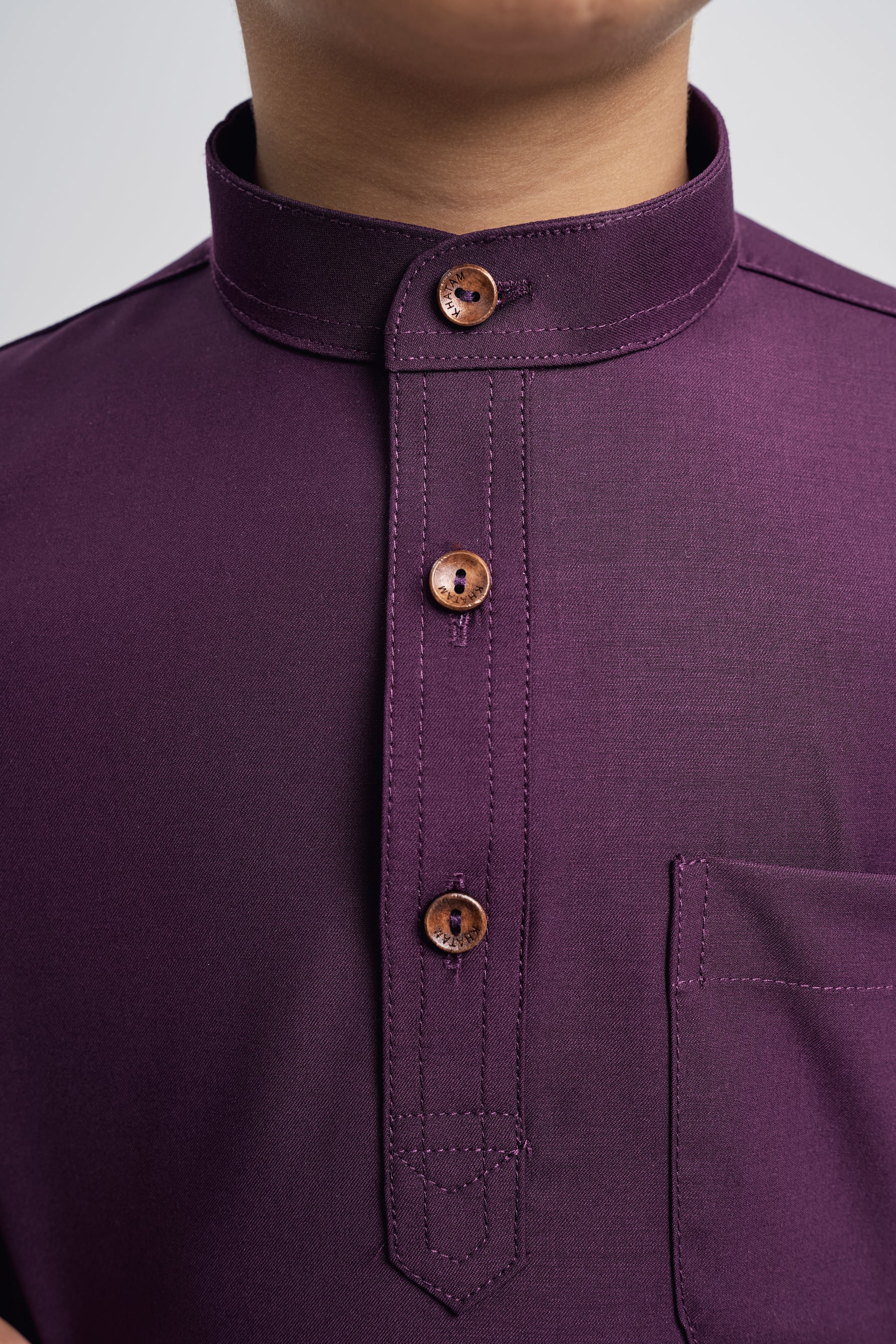 Patawali Boys Baju Melayu Cekak Musang - Dark Purple