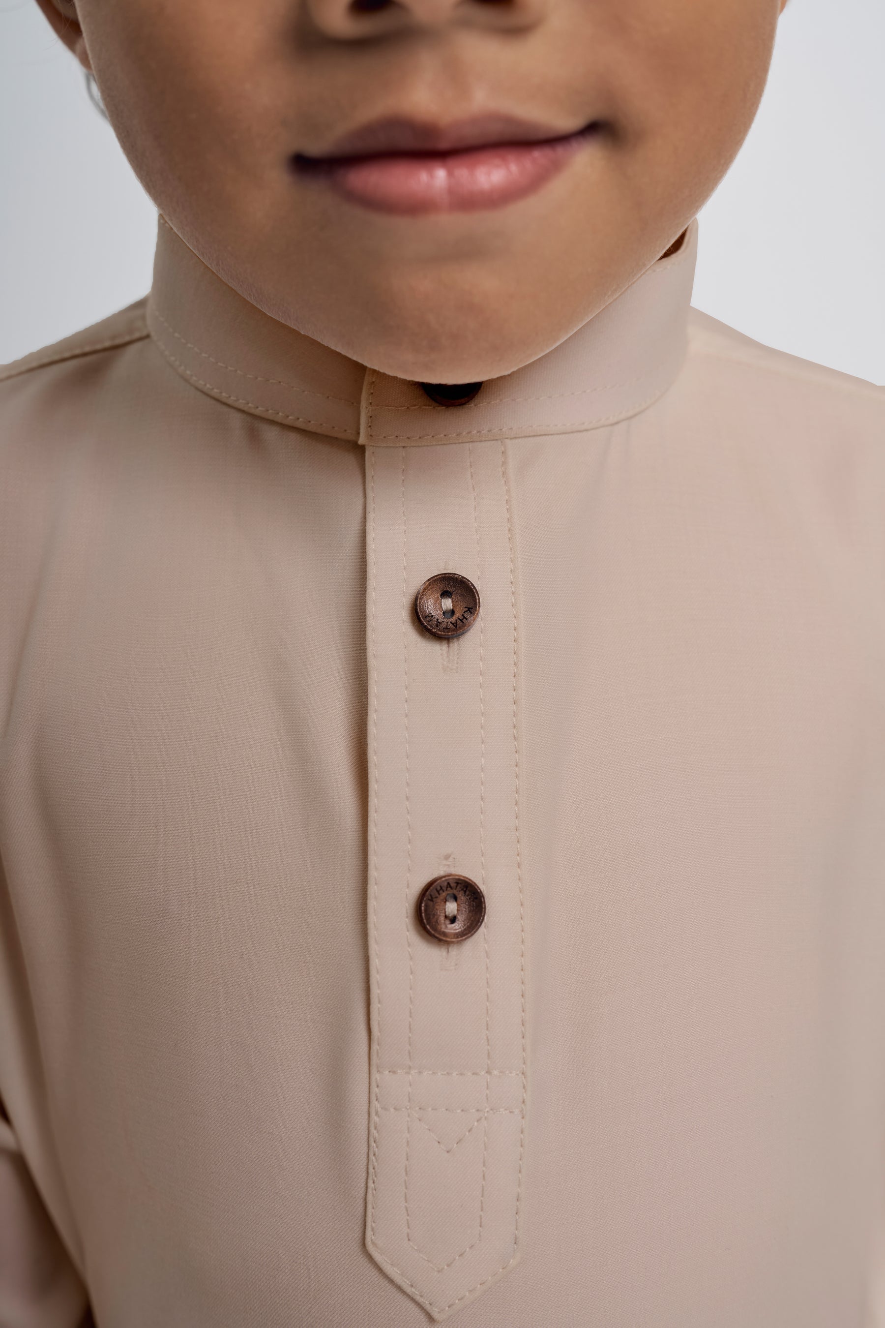 Patawali Boys Baju Melayu Cekak Musang - Beige