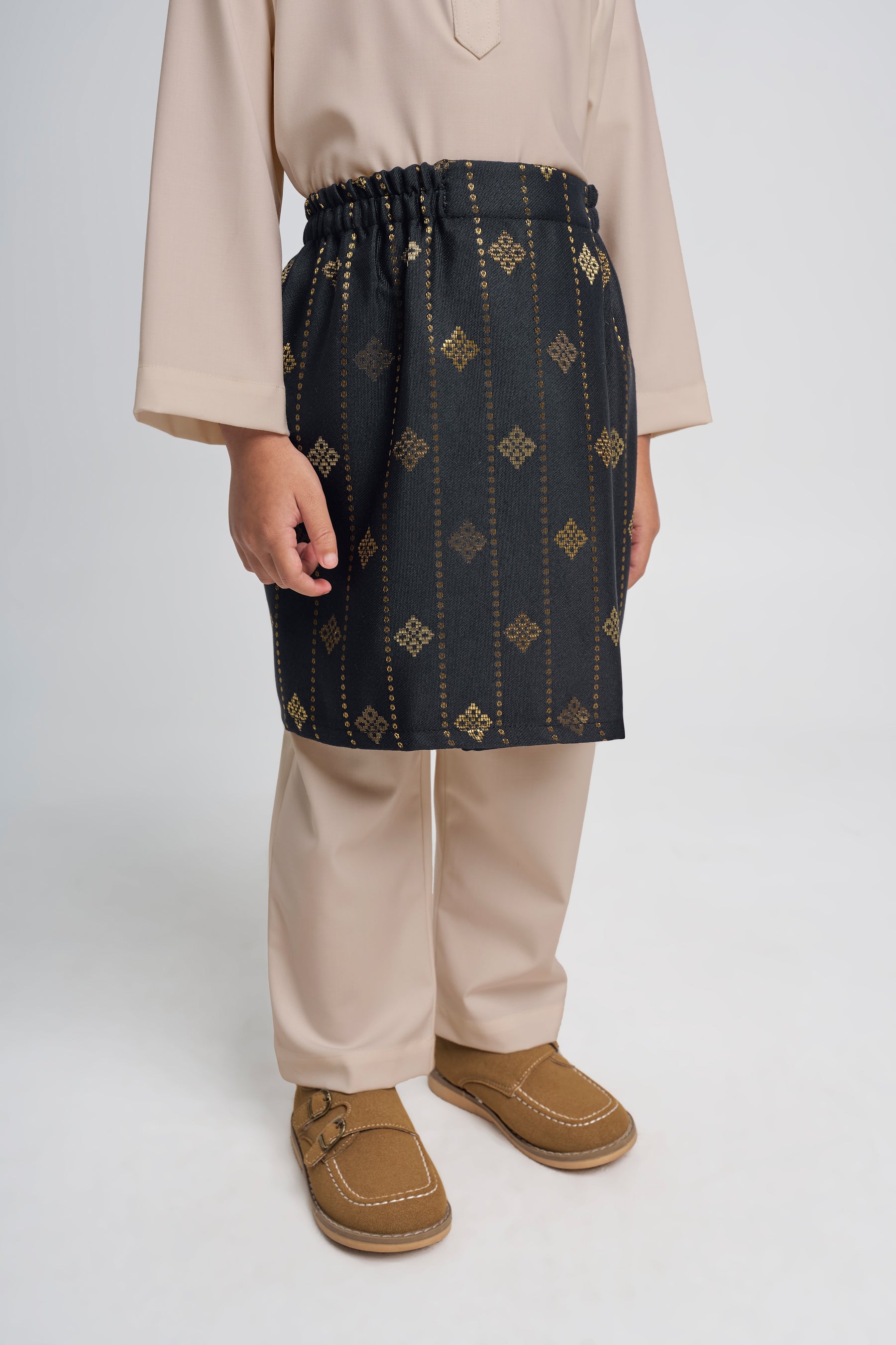Patawali Boys Baju Melayu Cekak Musang - Beige