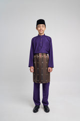 Patawali Boys Baju Melayu Cekak Musang - Dark Indigo