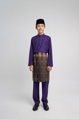Patawali Boys Baju Melayu Cekak Musang - Dark Indigo