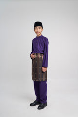 Patawali Boys Baju Melayu Cekak Musang - Dark Indigo