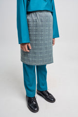 Patawali Boys Baju Melayu Cekak Musang - Turquoise