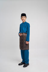 Patawali Boys Baju Melayu Cekak Musang - Deep Teal