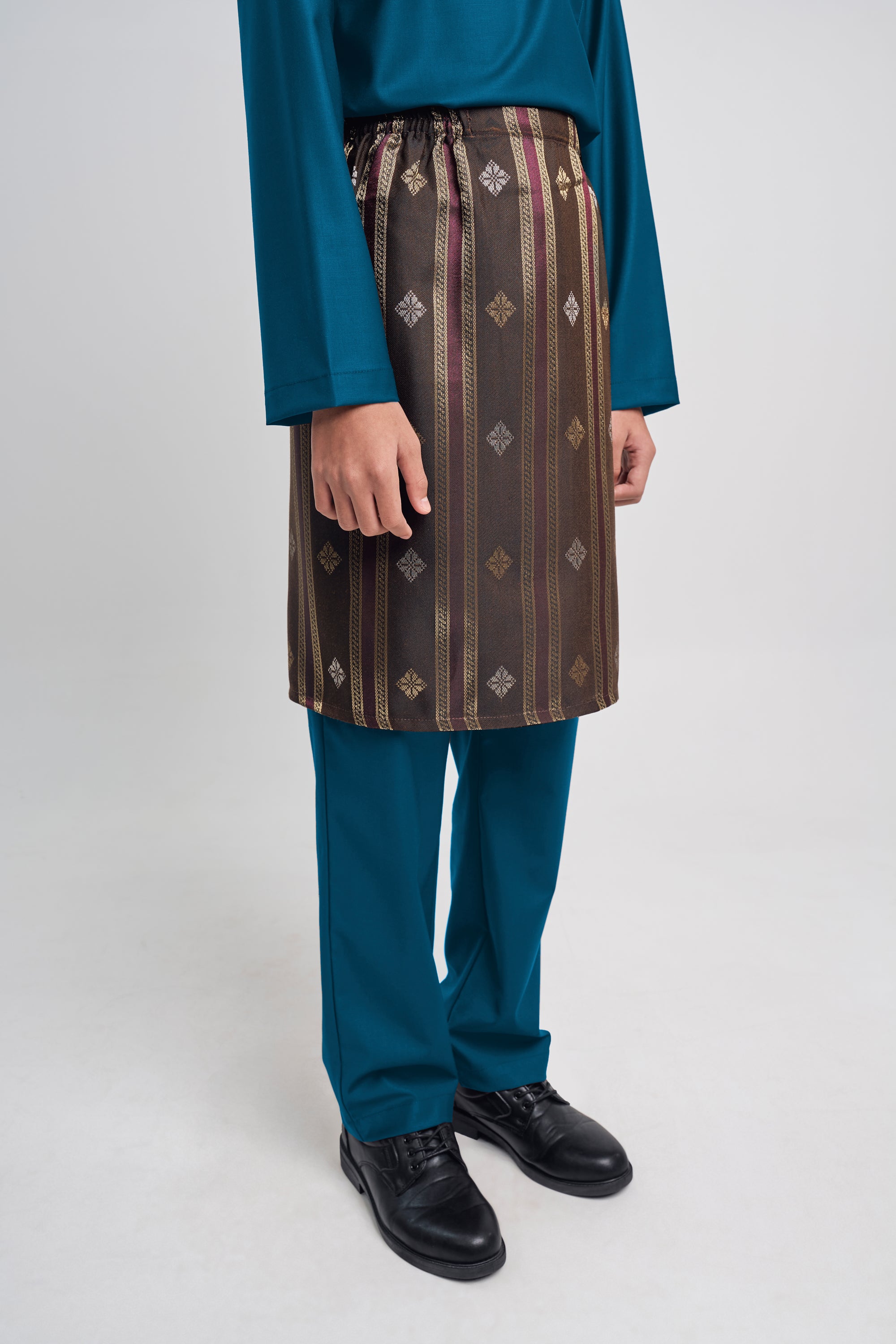 Patawali Boys Baju Melayu Cekak Musang - Deep Teal