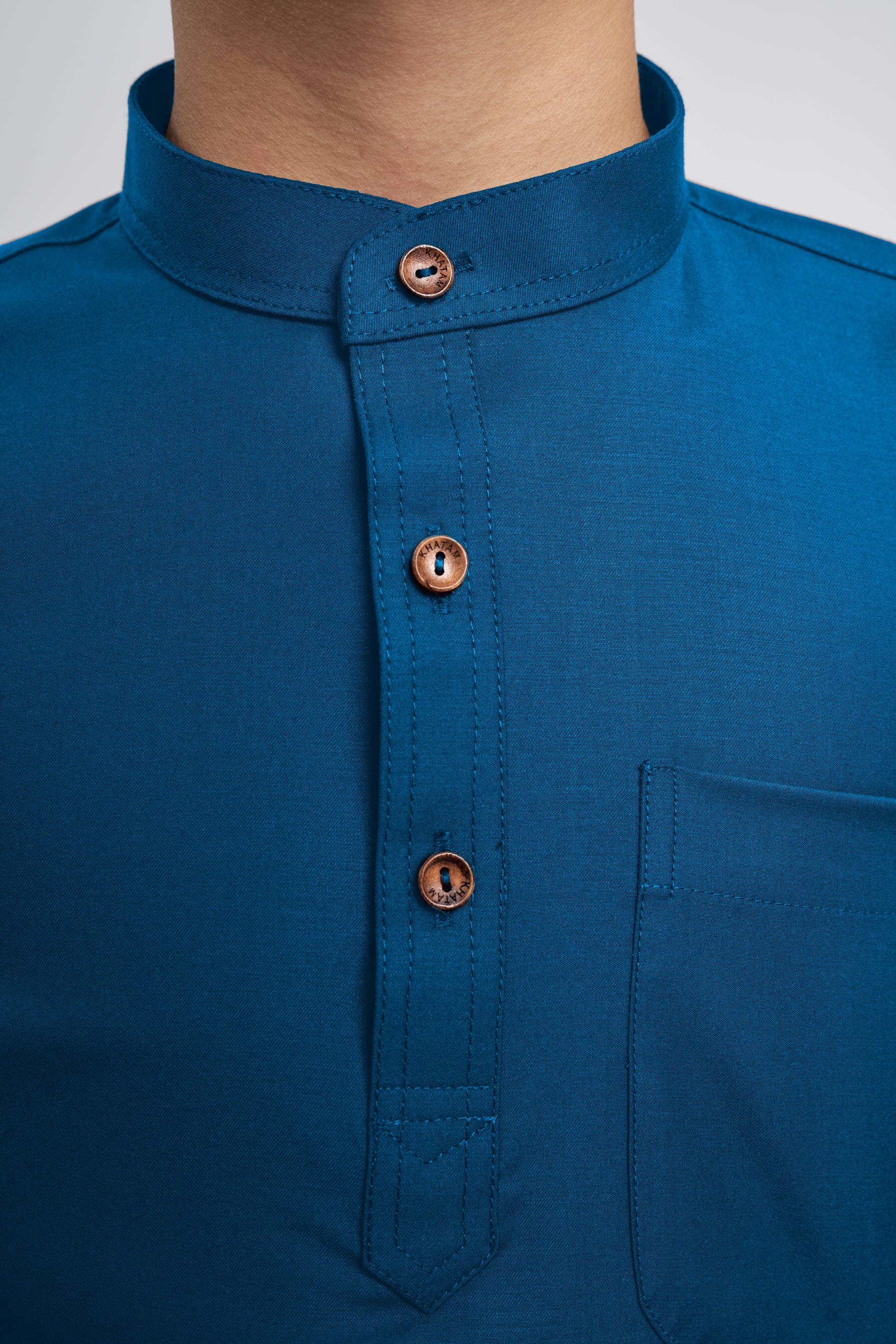 Patawali Boys Baju Melayu Cekak Musang - Deep Teal