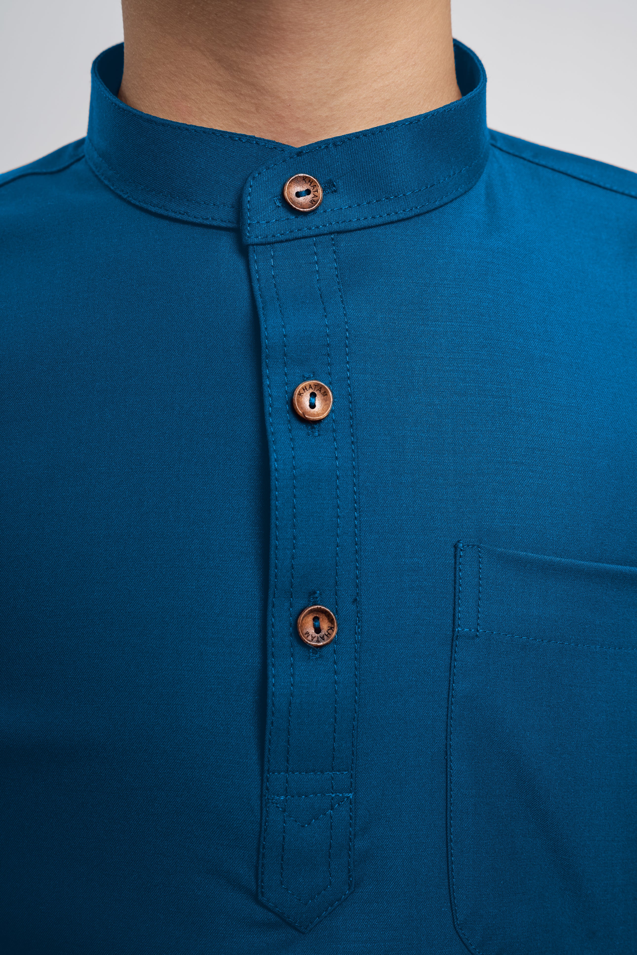 Patawali Boys Baju Melayu Cekak Musang - Deep Teal