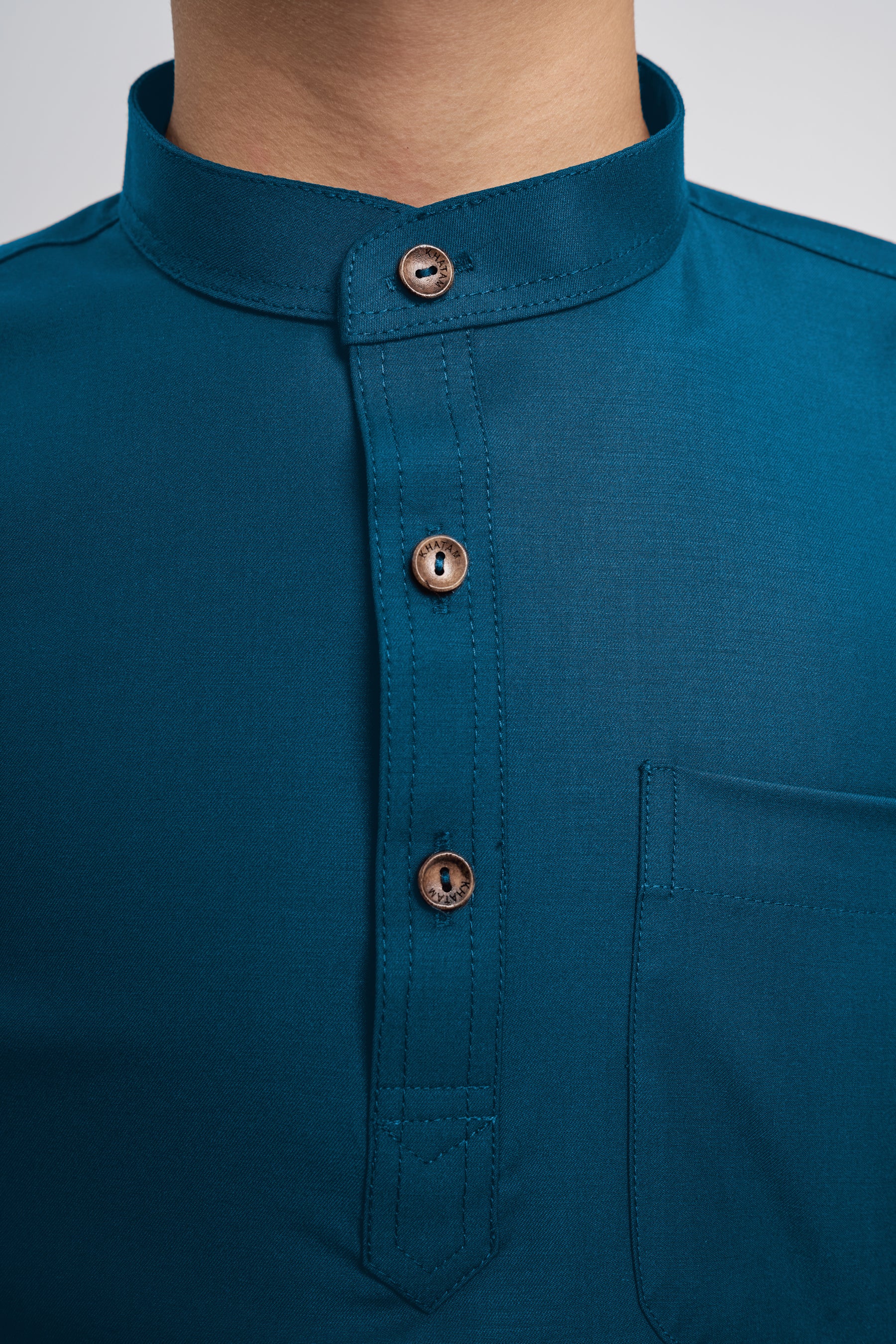 Patawali Boys Baju Melayu Cekak Musang - Deep Teal