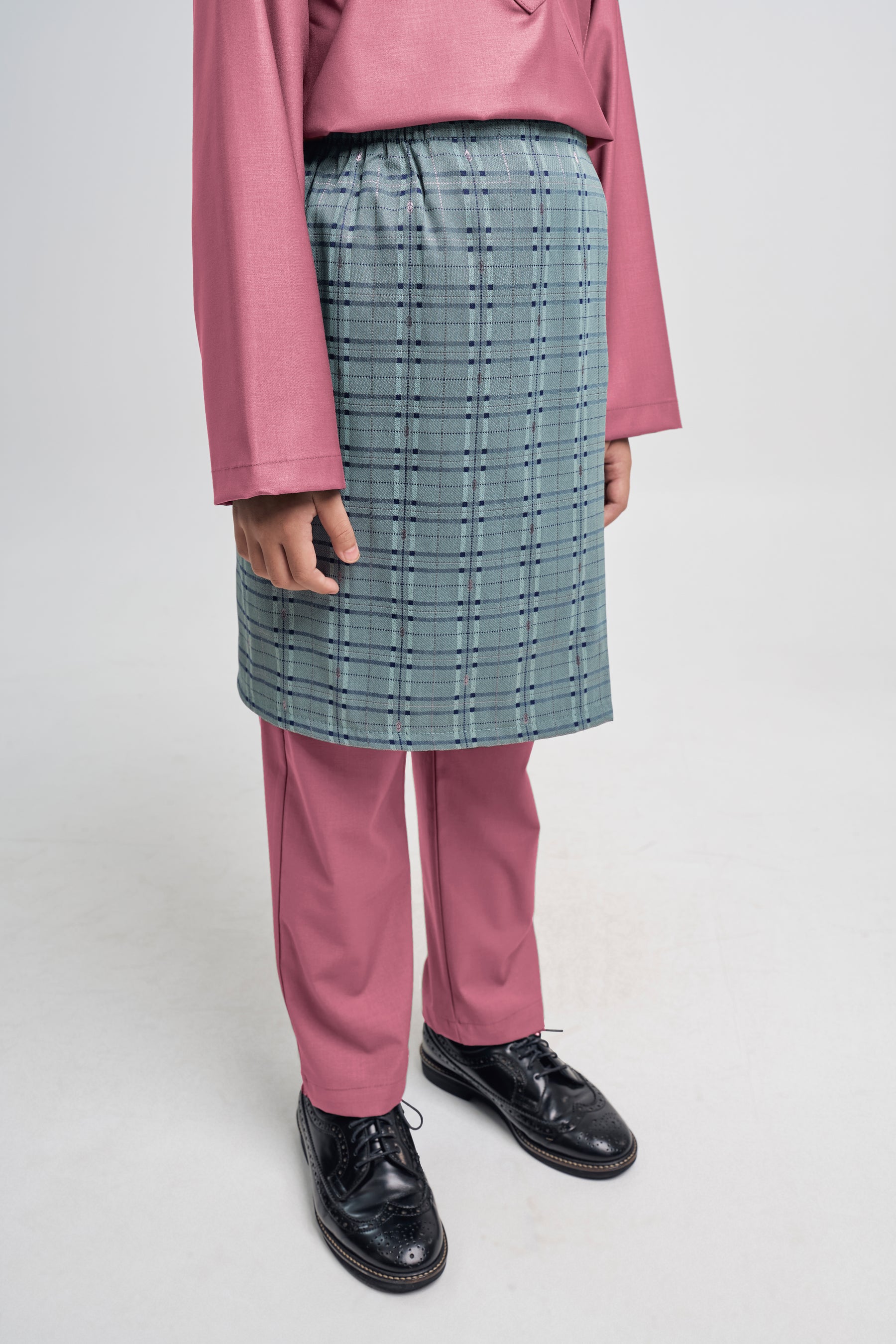 Patawali Boys Baju Melayu Cekak Musang - Pink Belacan