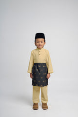 Patawali Boys Baju Melayu Cekak Musang - Buttermilk