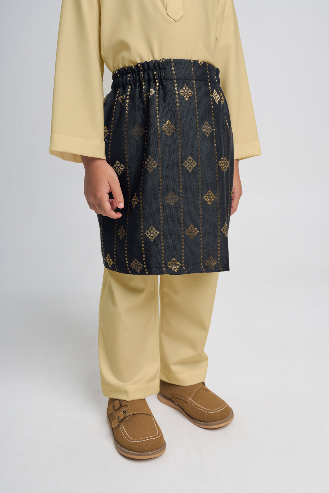 Patawali Boys Baju Melayu Cekak Musang - Buttermilk