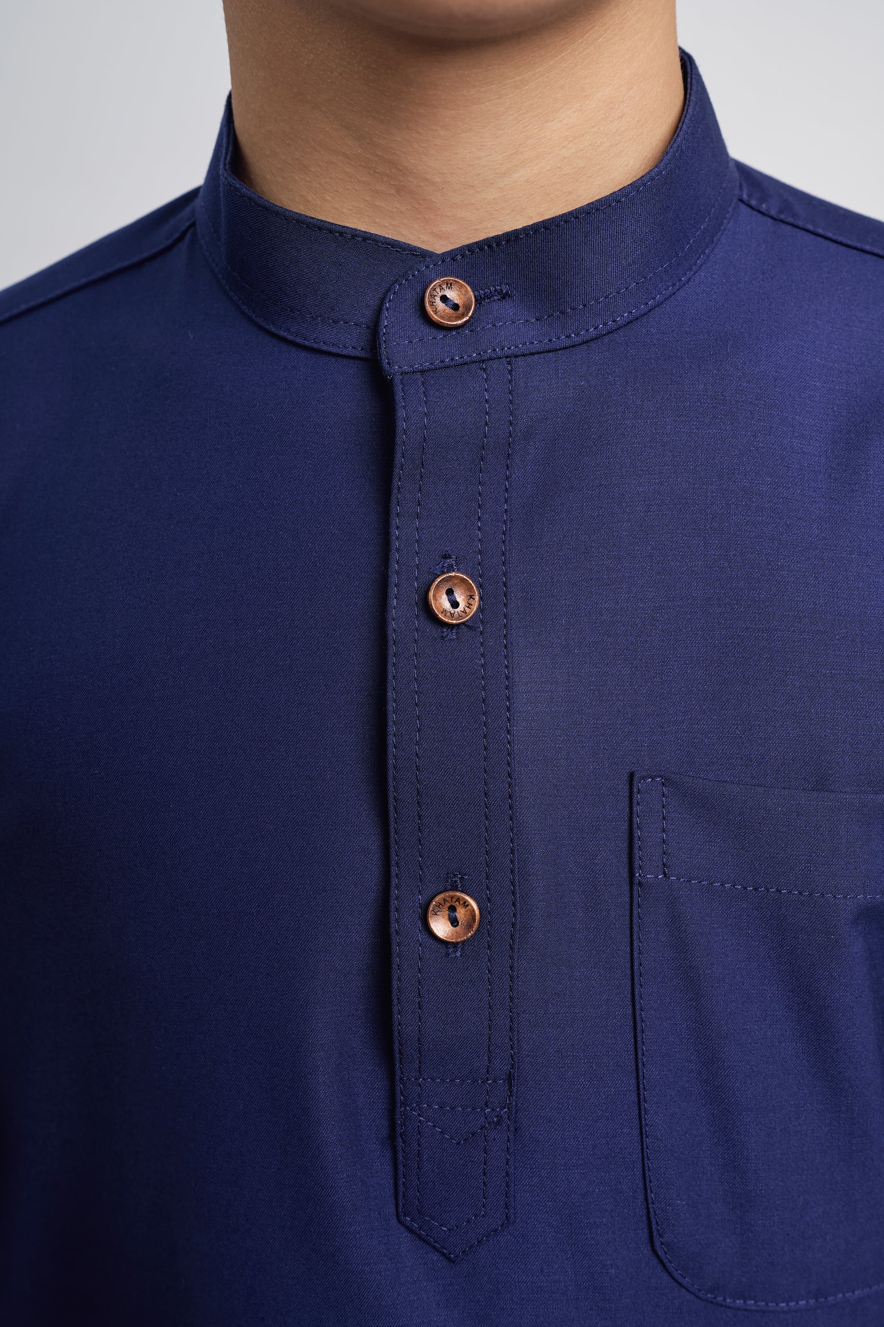 Patawali Boys Baju Melayu Cekak Musang - Dark Navy