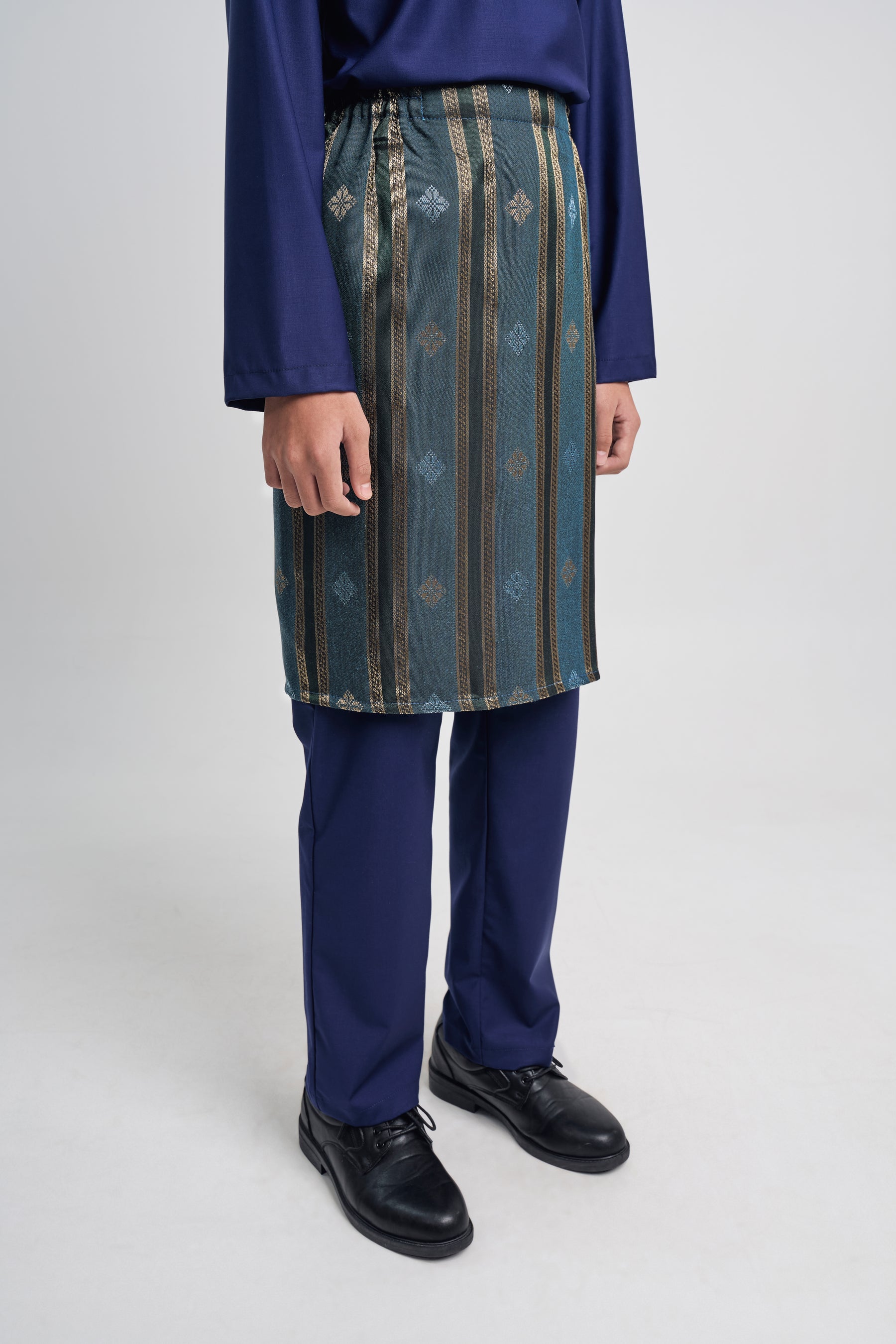 Patawali Boys Baju Melayu Cekak Musang - Dark Navy