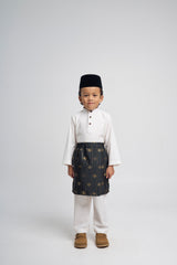 Patawali Boys Baju Melayu Cekak Musang - Antique White