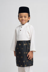 Patawali Boys Baju Melayu Cekak Musang - Antique White