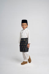 Patawali Boys Baju Melayu Cekak Musang - Antique White